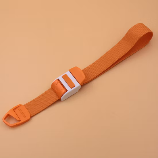 Laccio emostatico medico monouso con clip per raccolta sangue con fibbia senza lattice a sgancio rapido